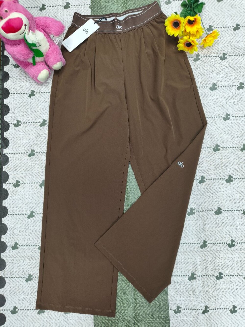 Alo Yoga Suit Trousers👖Coffee Brown💼XXS(Regular)